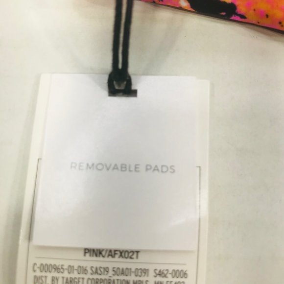 Shade And Shore Women's Size Small 4-6 Strappy Bikini Swim Top Pink Snake Print - Picture 5 of 13